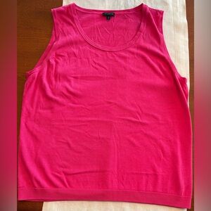 Talbots Sz XL Dark Pink Sleeveless Sweater Shell